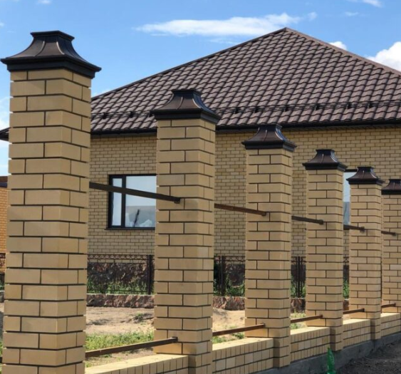 Колпак MONBLAN Premium, посадка 1,5х1,5 кирпича Коричневый цвет