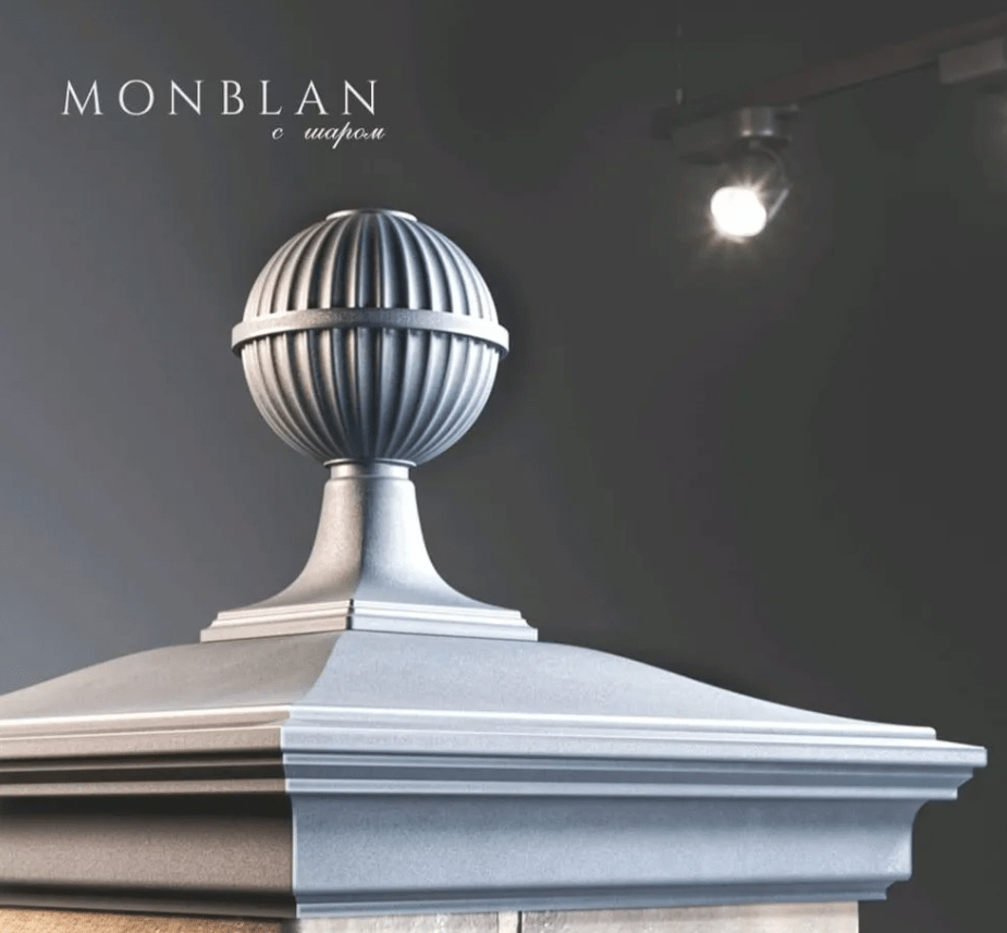 Колпак MONBLAN с посадкой 2 х 1,5 кирпича Шоколадный