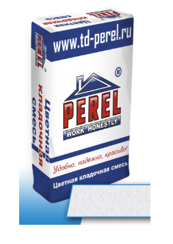 Цветная кладочная смесь Perel VL, супер белая